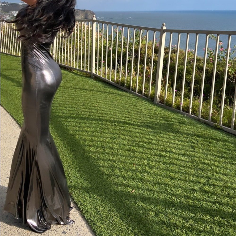Norma Kamali xs metallic dress - Picture 3 of 6